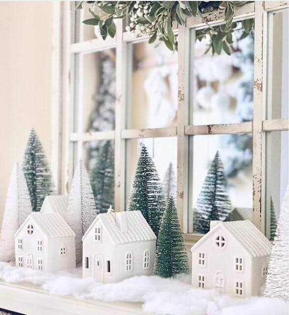 decorazioni casa paesaggio Natale
